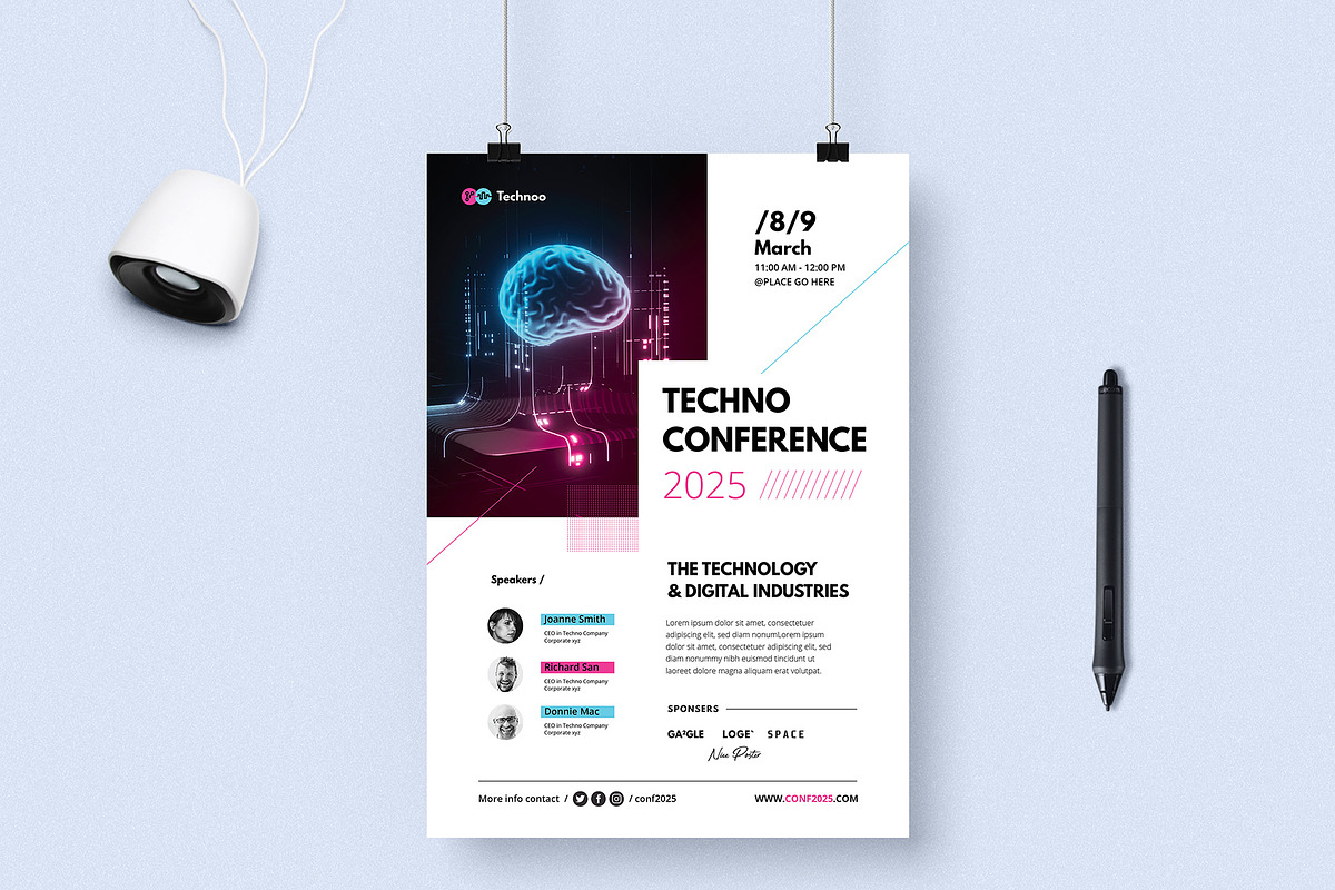 Event / Technology Conference Flyer, a Flyer Template by Creativity-Design (Photo 3 of 4)