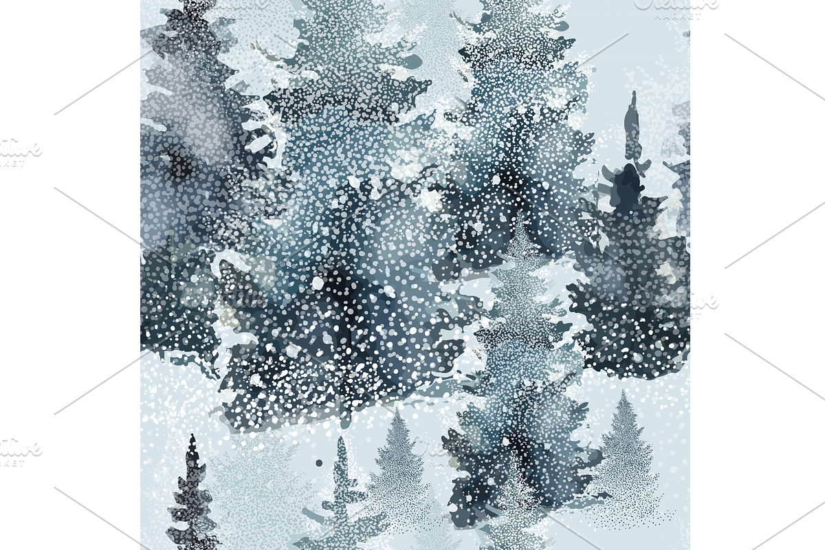 Christmas watercolor. Winter, an Illustration by Nenahliadava Design