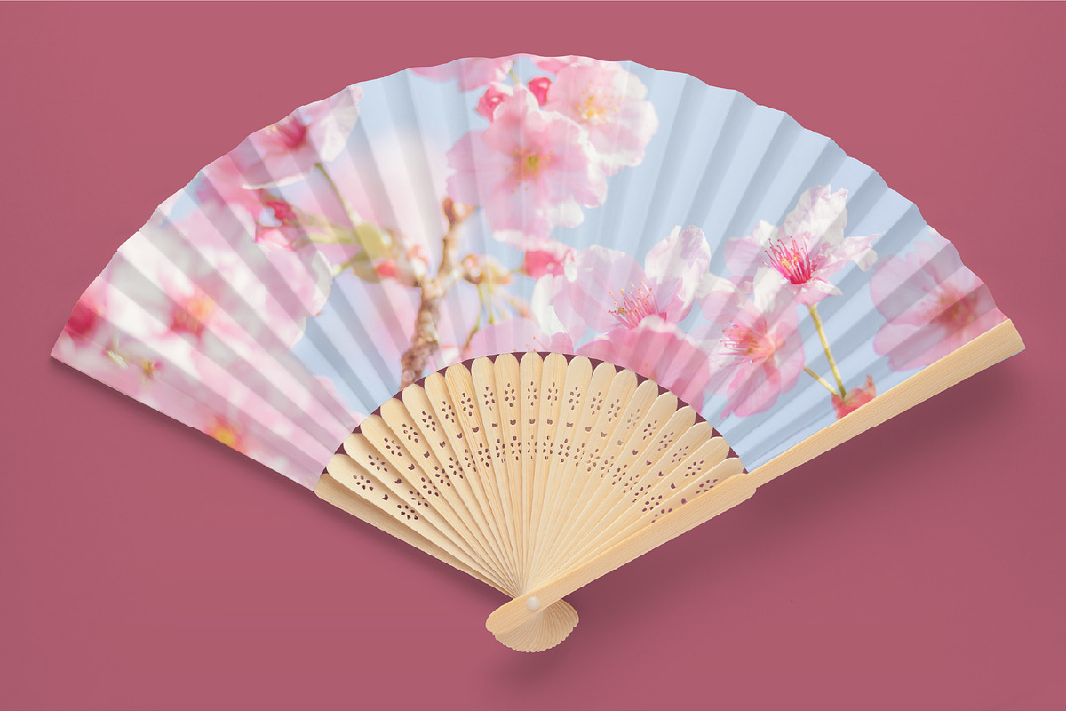 Bamboo Fan Mockup, PSD File, a Household Mockup by MockupsBox (Photo 3 of 5)
