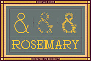 Rosemary, a Serif Font by kenjiboy