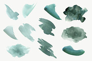 Watercolor - Stains & Brushstrokes, a Texture Graphic by MariePierLaf (Thumbnail 4 of 8)