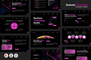 Business Technology - PowerPoint, a Presentation Template by Iqsiart Studio