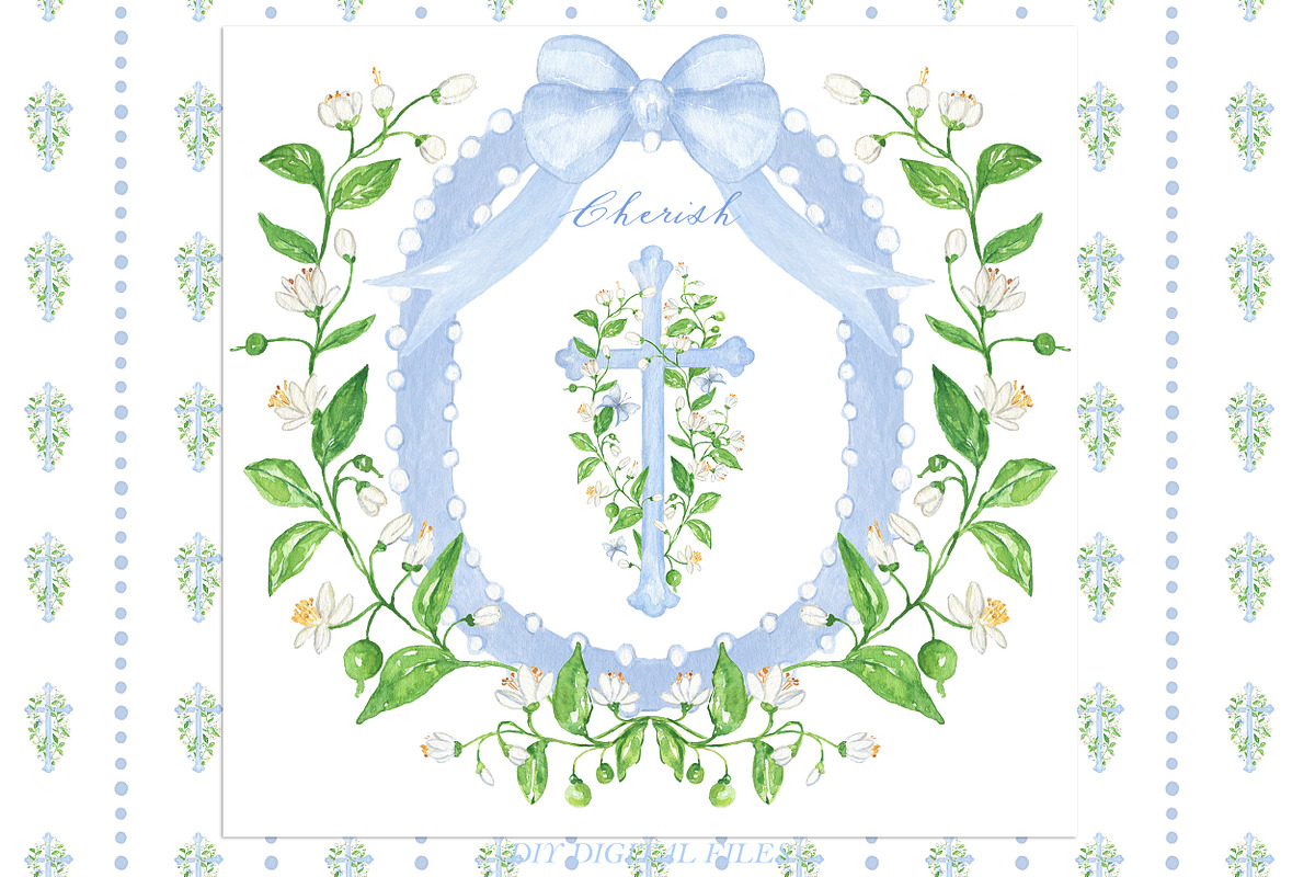 Cherish Watercolor Baptism Baby, a Graphic by LABFcreations (Photo 1 of 4)