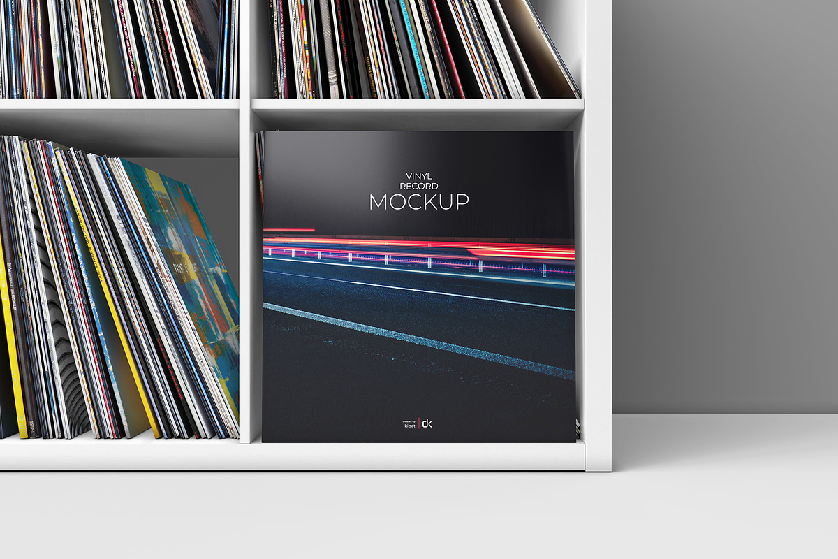 Vinyl Record Mockup 4, a Packaging Mockup by KIPET (Photo 2 of 15)