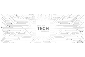 Circuit board pattern with, a Technology Illustration by art PVP - market