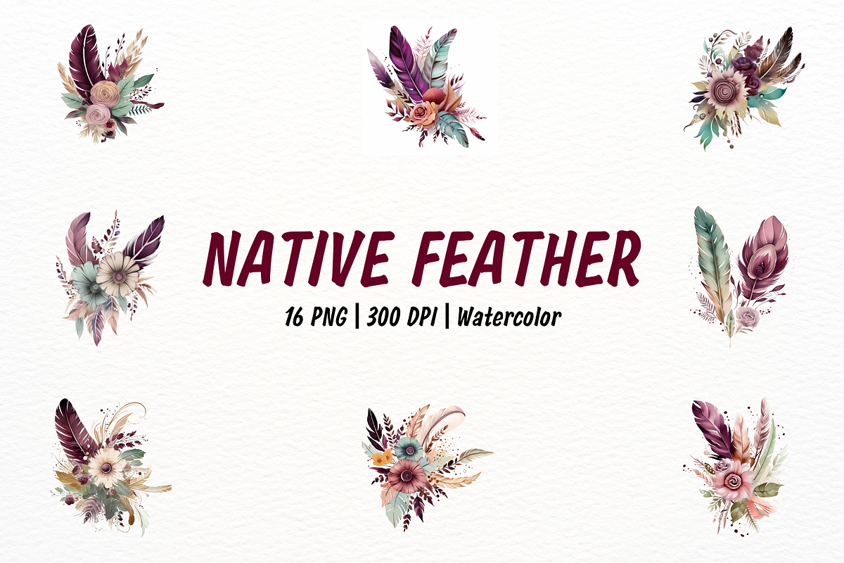 Vibrant Native American Flower, a Decorative Illustration by New-School-Wave (Photo 1 of 5)