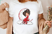 Whimsical Summer Girls Clipart, an Illustration by CreationArt (Thumbnail 2 of 7)