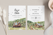 Watercolor House & Landscapes, an Illustration by Yorda Studio (Thumbnail 7 of 13)