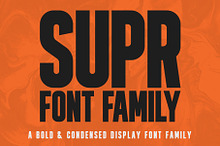 Bold Condensed Display Font Family