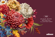 Vintage Book Of Flowers Clipart, an Object Graphic by angelainthefields (Thumbnail 3 of 18)