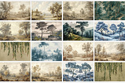 Hand drawn medieval style wallpaper, a Wallpaper Graphic by Muzi pear studio (Thumbnail 2 of 11)