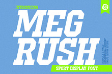 Megrush - Sport Display Font
