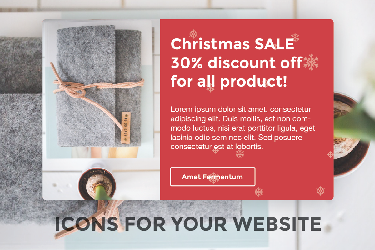 Christmas Icons / illustrations, an Outline Icon by Sarunw (Photo 3 of 5)