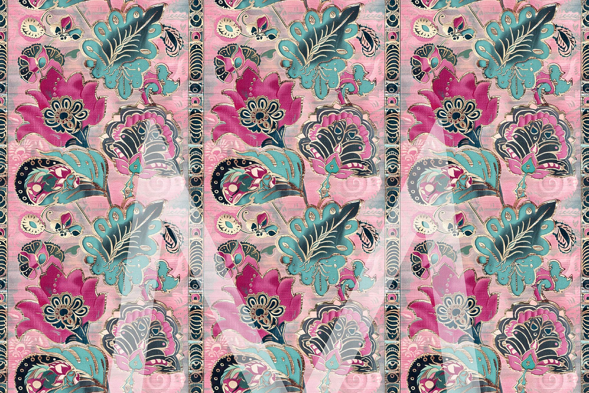Boho Floral Digital Paper Pack, a Pattern Graphic by Maishop (Photo 3 of 8)