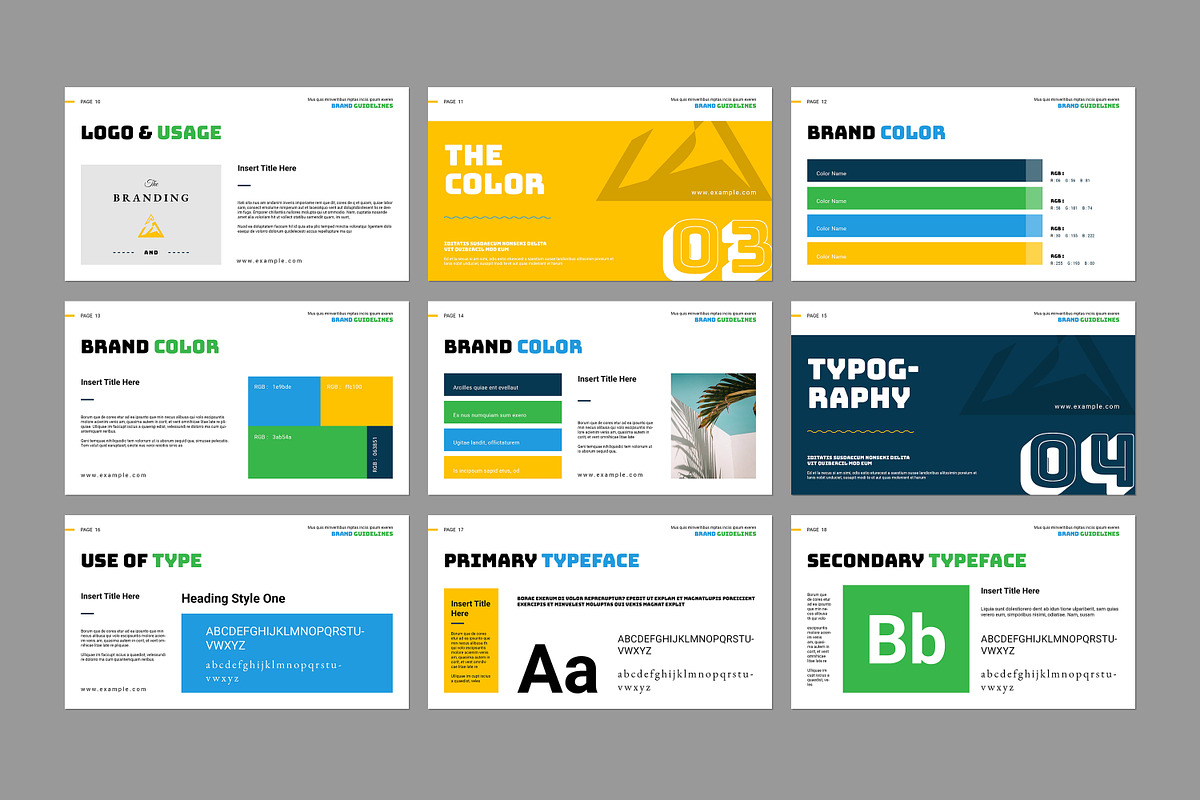 Brand Guidelines Template preview 3