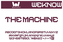 The Machine Font