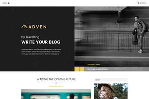 ADVEN - A BLOG PSD TEMPLATE