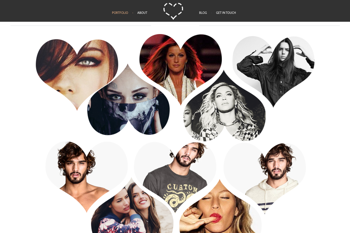 Hearts Portfolio Template, a Websites & App Template by Lago Digital