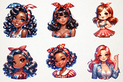 Juneteenth Black Women Sublimation, an Illustration by RobertsArt (Thumbnail 3 of 7)