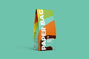 Paper Bag Mockup. Half Side view, a Cups & Container Mockup by easymock (Thumbnail 6 of 10)