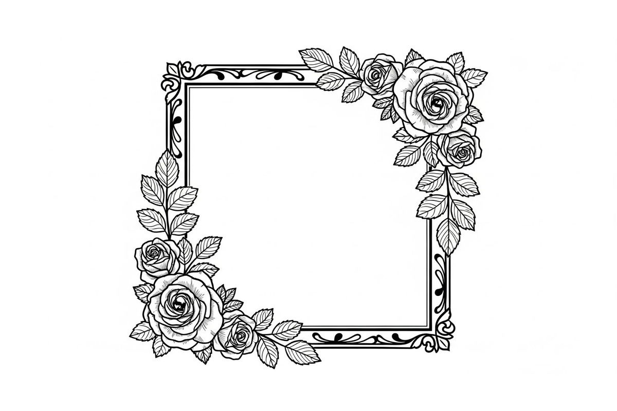 Floral Decorative Frame Vector Bundl, an Illustration by musafir_fashion (Photo 45 of 51)