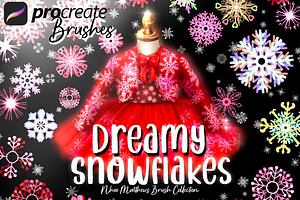 Procreate Dreamy Snowflakes Brushes