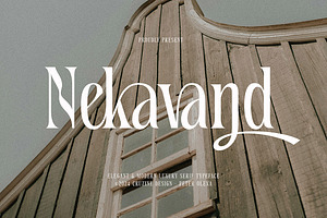 Nekavand Condensed Serif, a Serif Font by Cruzine