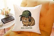 Egg Hunter Bunny PNG,Camo Easter Bun, an Illustration by Sublimation Artist (Thumbnail 6 of 6)