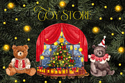 Toy Store. Christmas graphic., an Object Illustration by ma_i_vi (Thumbnail 3 of 12)