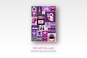 Collage Of Vector Design Elements, an Icon by danjazzia