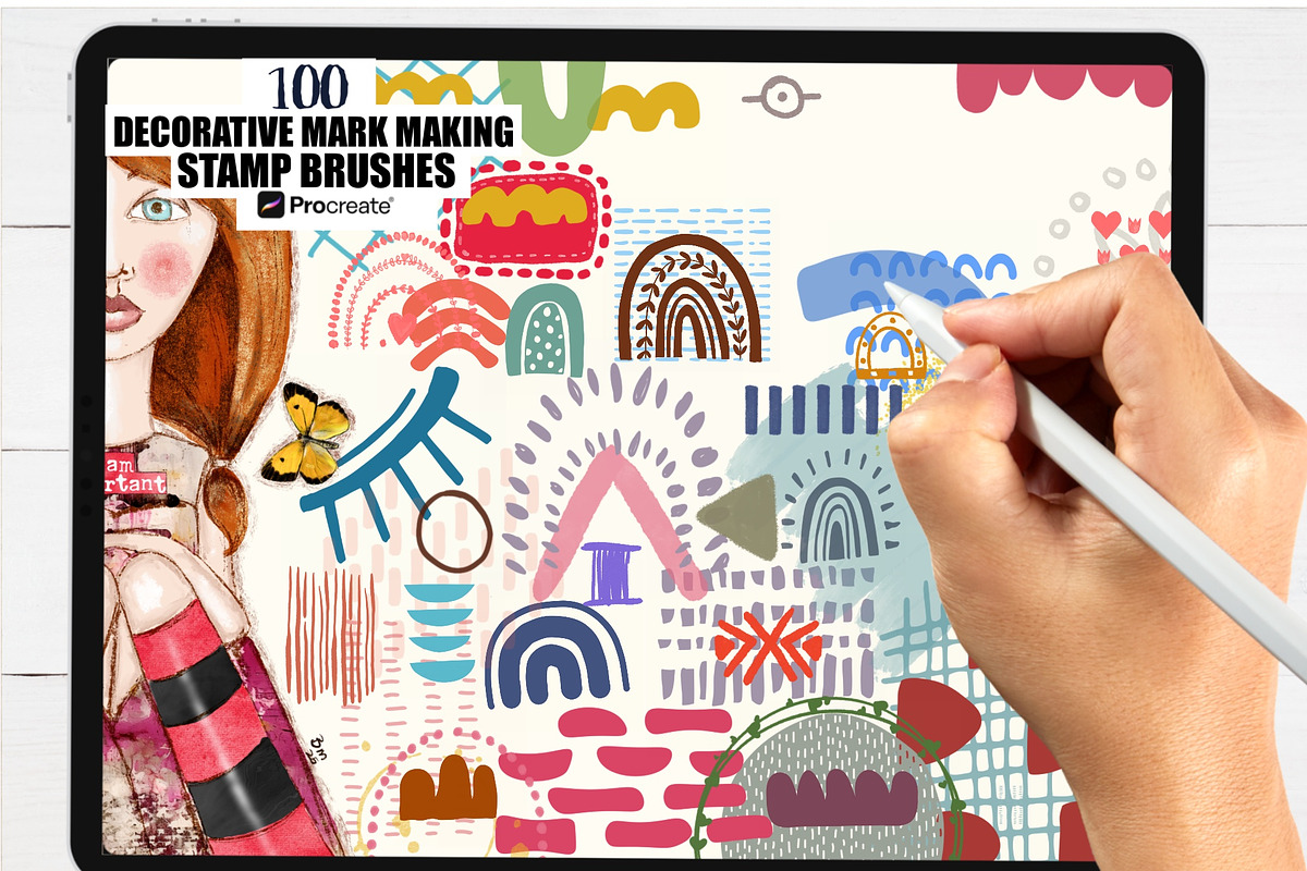 Procreate Mark Making Brushes Set 2, a Brushes & More by Soaring Bird Designs (Photo 3 of 7)