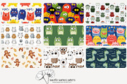 70 (kids) monster seamless pattern, a Pattern Graphic by Poppy Lane Studio (Thumbnail 9 of 10)