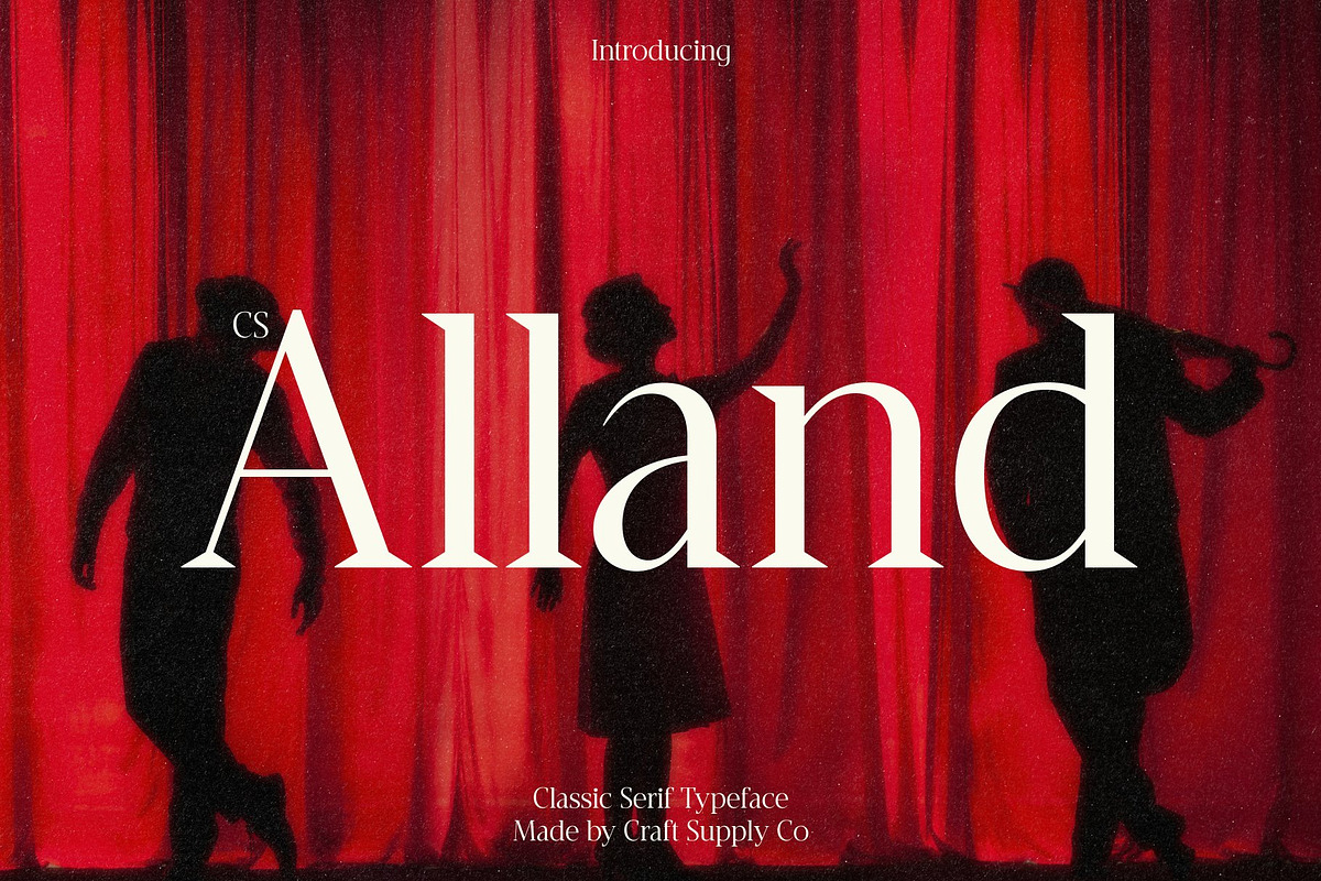 CS Alland – Classic Serif Font, a Serif Font by Craft Supply Co. (Photo 1 of 8)