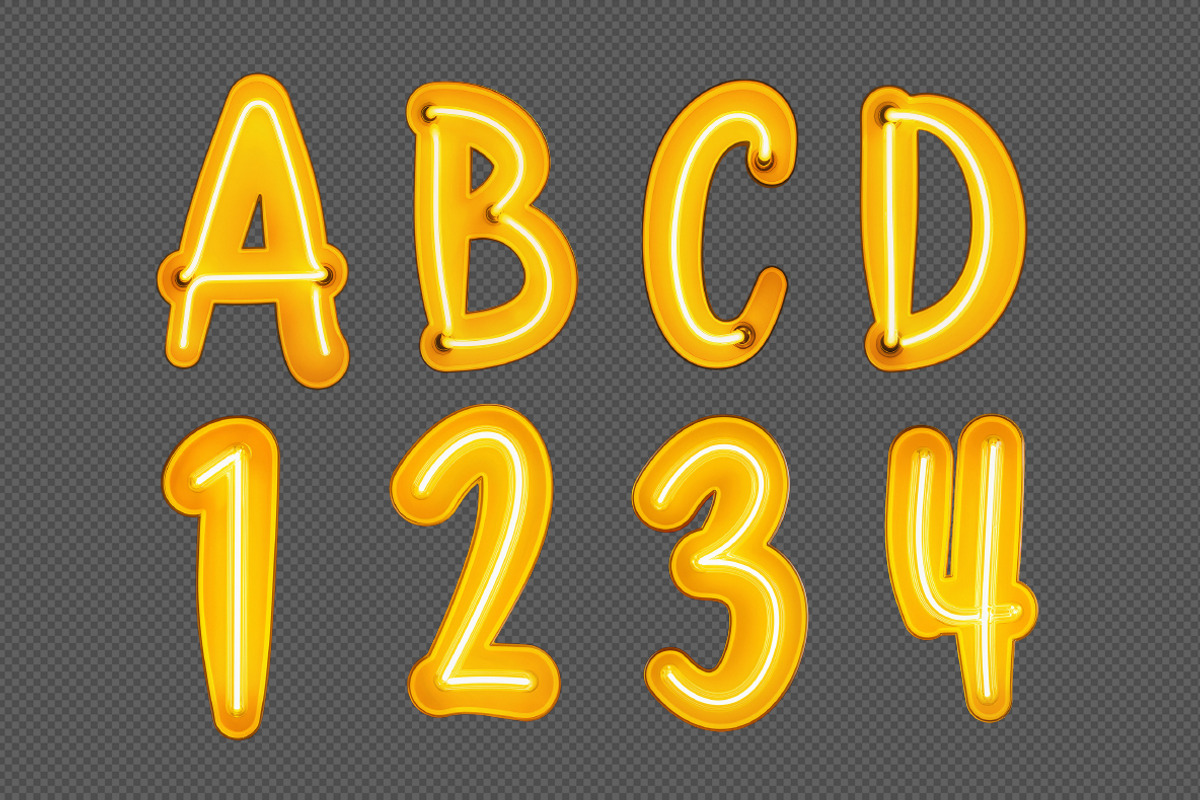 Yellow Neon Font, a Script Font by Handmadefont (Photo 20 of 20)