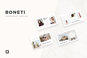 Boneti Minimalist PowerPoint, a Presentation Template by slidequest
