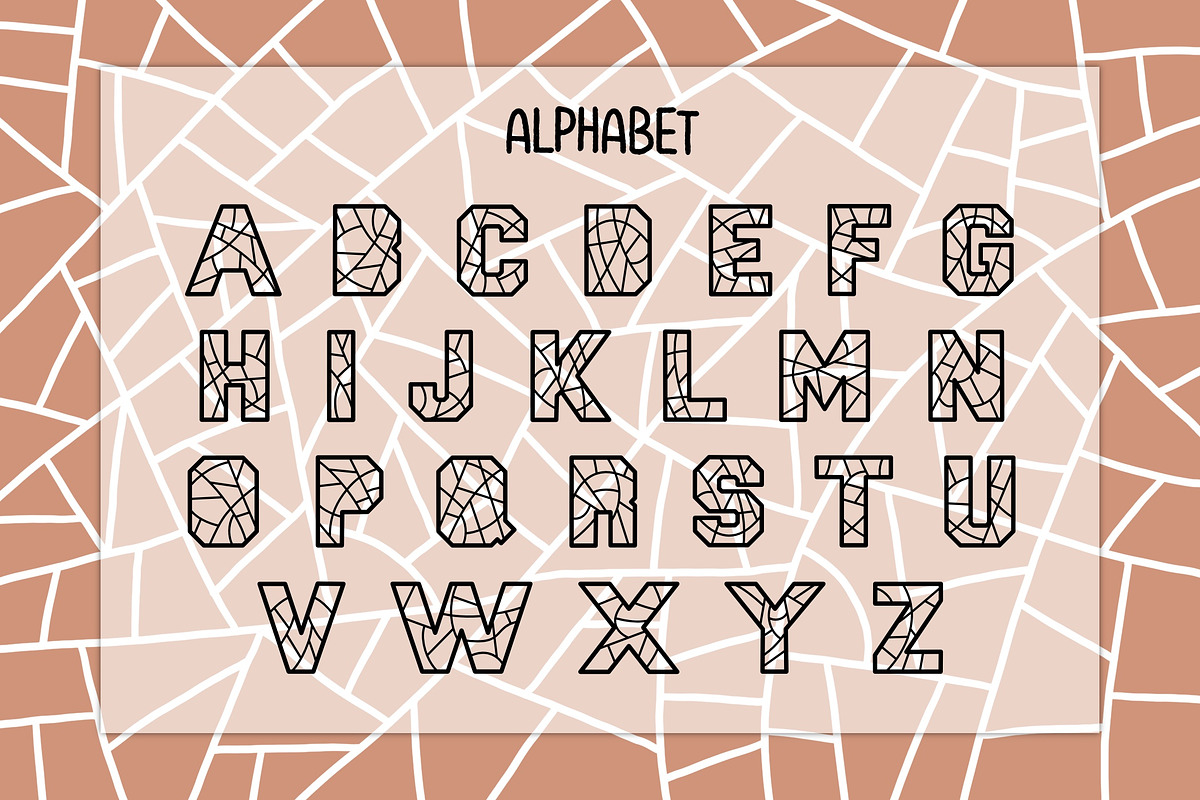 Mosaic OTF, a Symbol Font by DREAMs Soul G. (Photo 2 of 4)