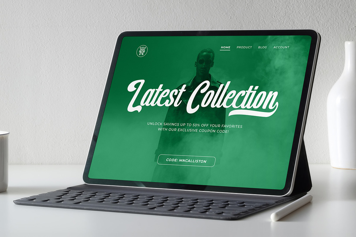 MN Calliston - Vintage Script Font, a Script Font by Mantra Naga (Photo 7 of 12)