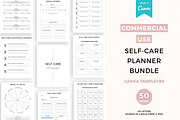 Self-care wellness planner Canva, a Templates & Theme by Cate Creates (Thumbnail 1 of 7)
