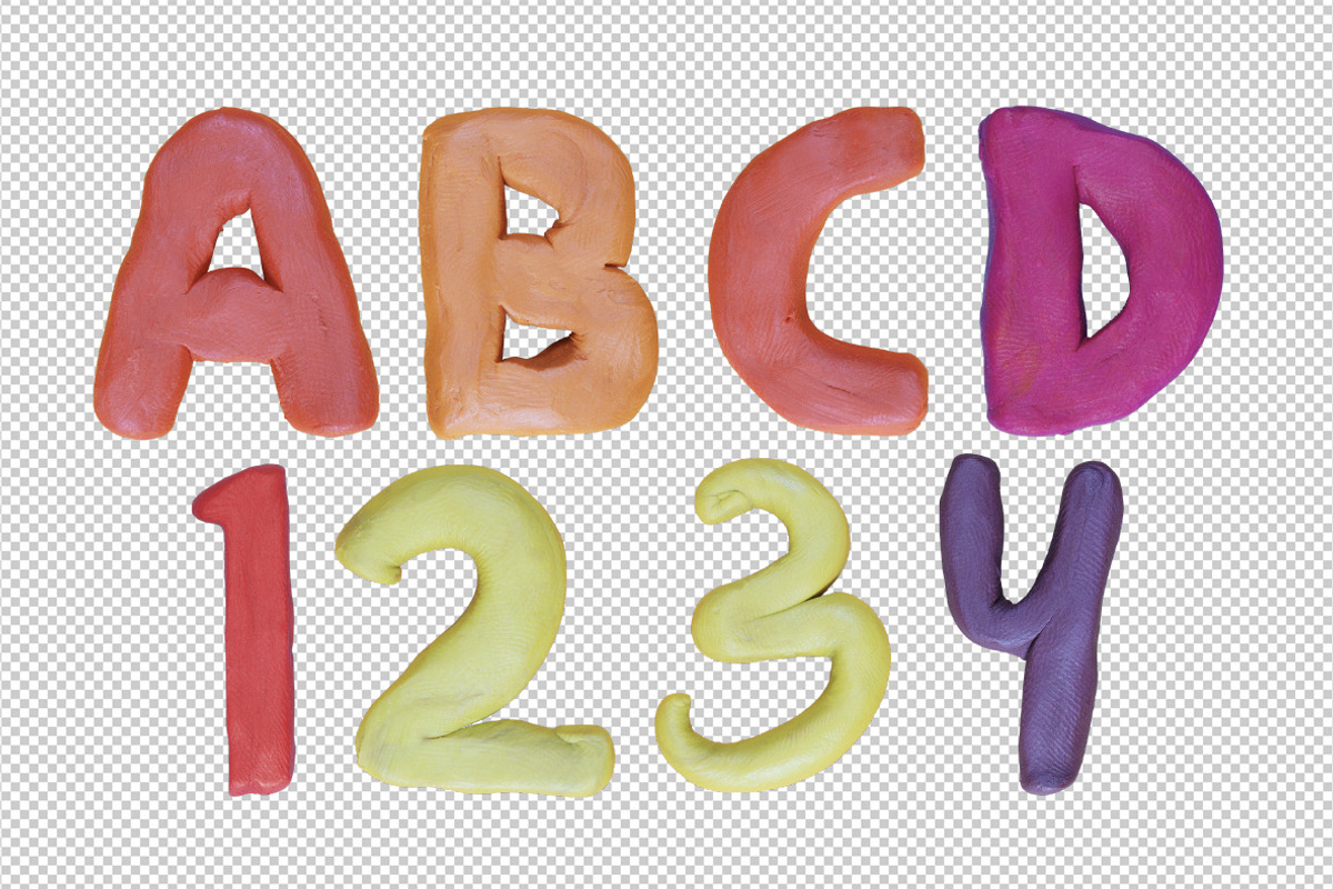 Color Plasticine Font, a Font by Handmadefont (Photo 9 of 9)