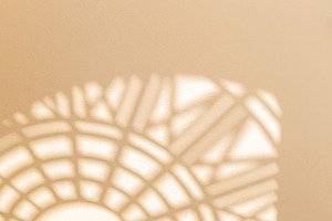 Abstract geometric shadows on wall
