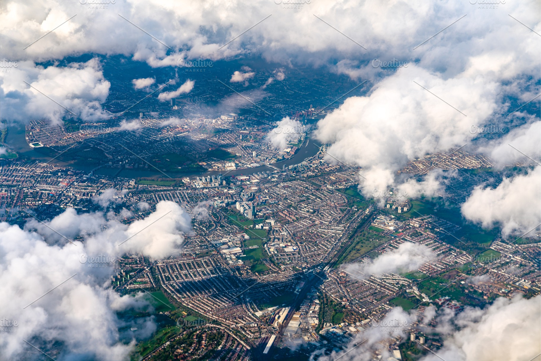 Aerial view of London, England, an Architecture Photo by Leonid Andronov