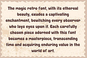 Magic Retro - Handwritting, a Handwritten Font by Charmingbear59.design (Thumbnail 4 of 5)