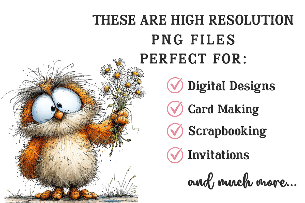 Funny Spring Owl Clipart, an Illustration by OK Design (Photo 5 of 6)