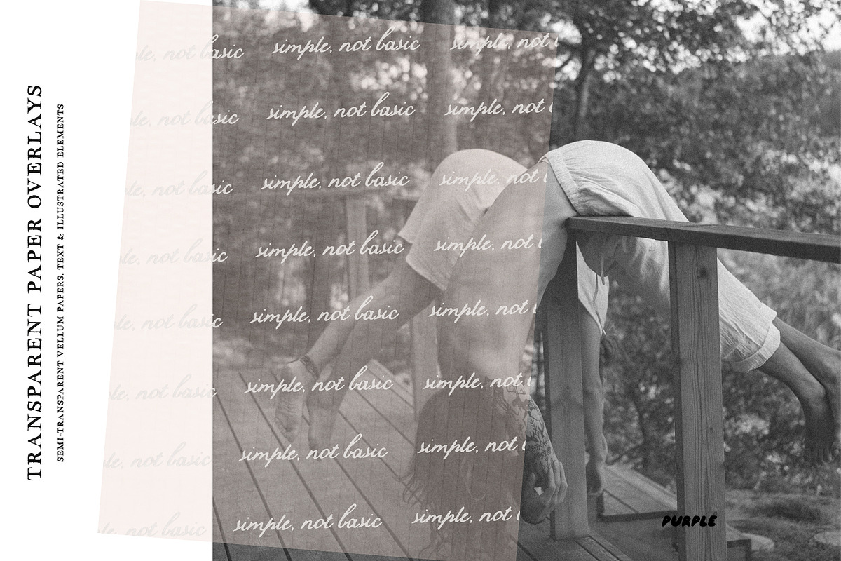Transparent Paper Overlays, a Texture Graphic by Purple (Photo 6 of 11)