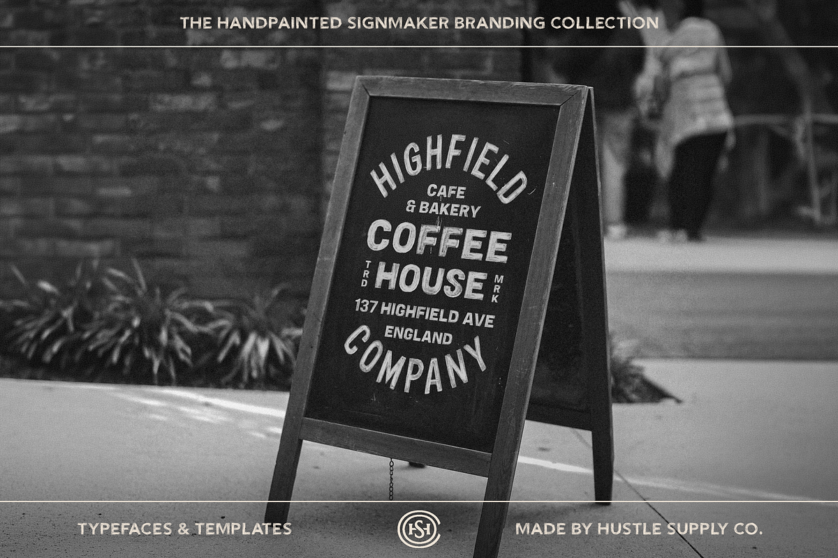 The Handpainted Signmaker Collection, a Handwritten Font by Hustle Supply Co. (Photo 12 of 16)