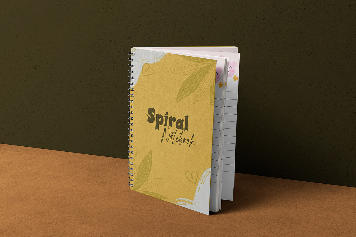 Spiral Notebook Mockup, a Books & Magazine Mockup by mockupbuys (Photo 4 of 10)