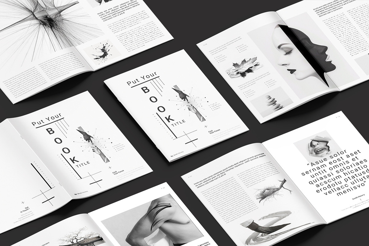 Book Title Layout Design Template, a Brochure Template by StyleArt (Photo 4 of 21)
