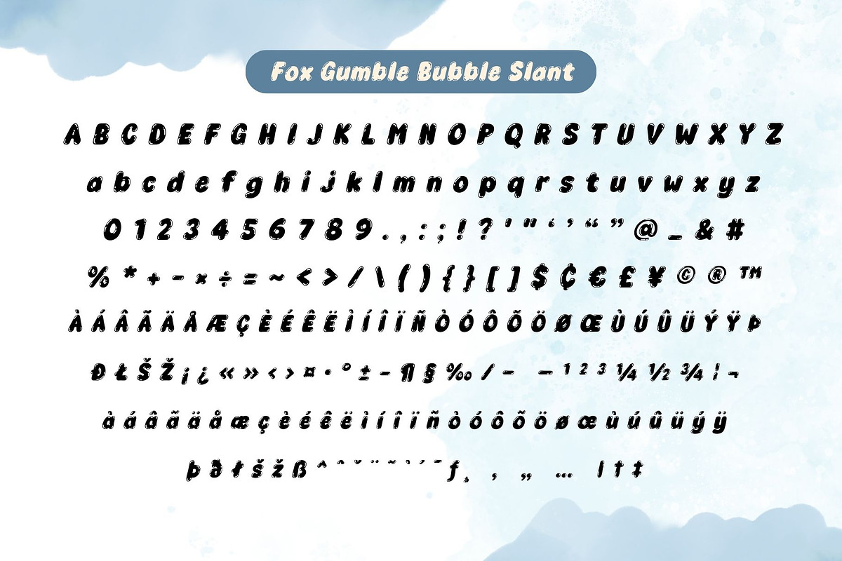 Fox Gumble : 6 Font Style, a Handwritten Font by Fox7 By Rattana (Photo 12 of 14)