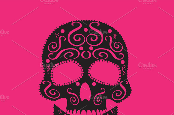 Skull Vector Ornament