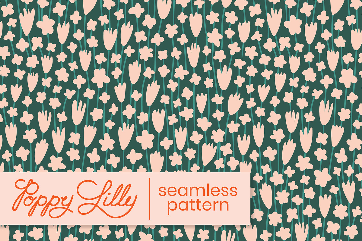 Flower Field Seamless Pattern, a Pattern Graphic by Poppy Lilly
